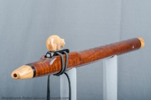 Curly Walnut Native American Flute, Minor, Mid G-4, #J18J (1)